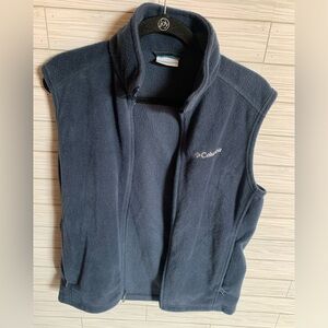 Columbia Navy Fleece Vest zip up